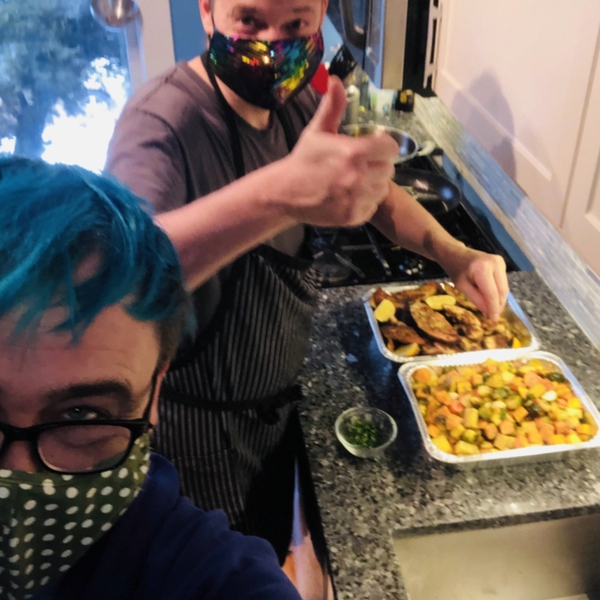 Randomly selected image of volunteers and/or meals