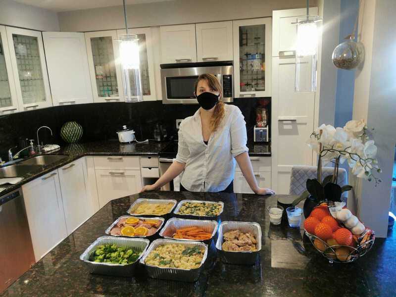 Randomly selected image of volunteers and/or meals