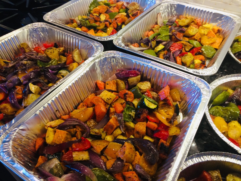 Randomly selected image of volunteers and/or meals
