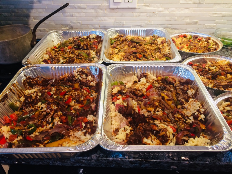 Randomly selected image of volunteers and/or meals