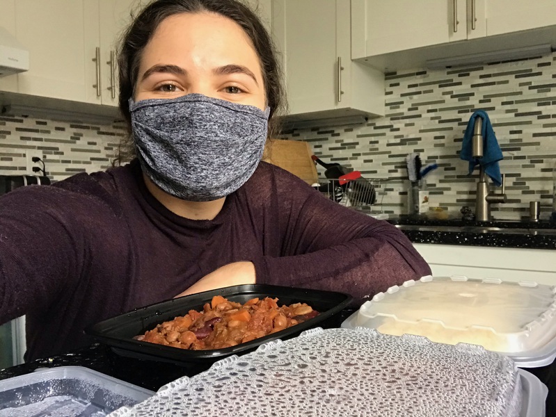 Randomly selected image of volunteers and/or meals