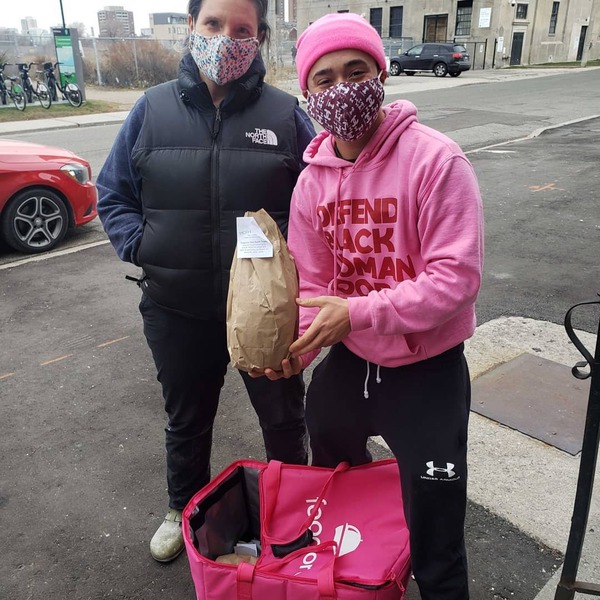 Randomly selected image of volunteers and/or meals